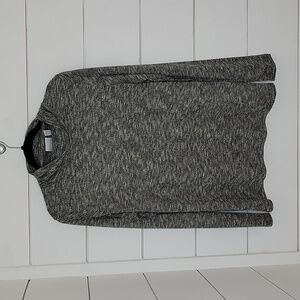 NWT Kim Rogers XL heathered green & white mock turtleneck shirt